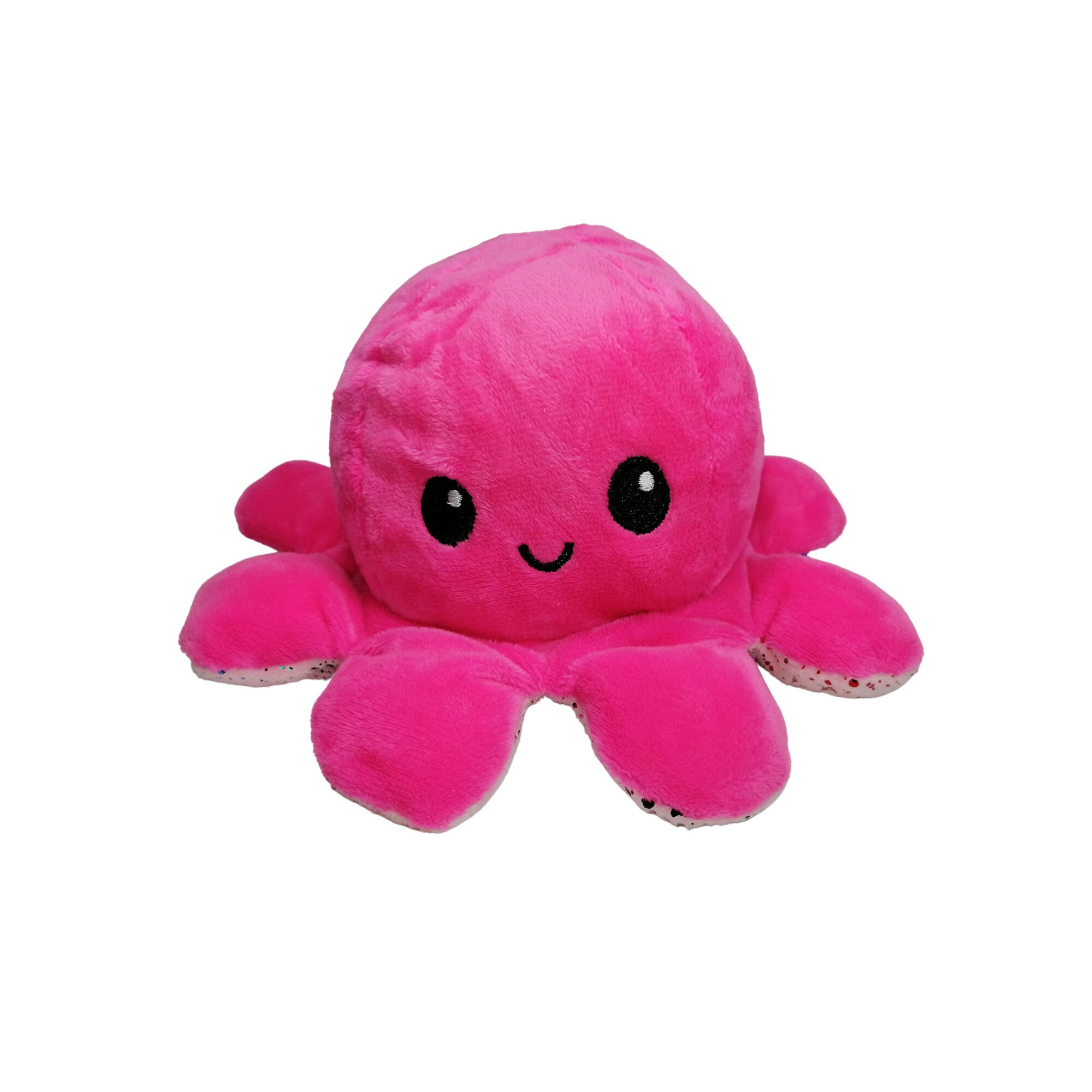 Jucarie reversibila antistres, caracatita Disposition, 10 x 18 cm, roz