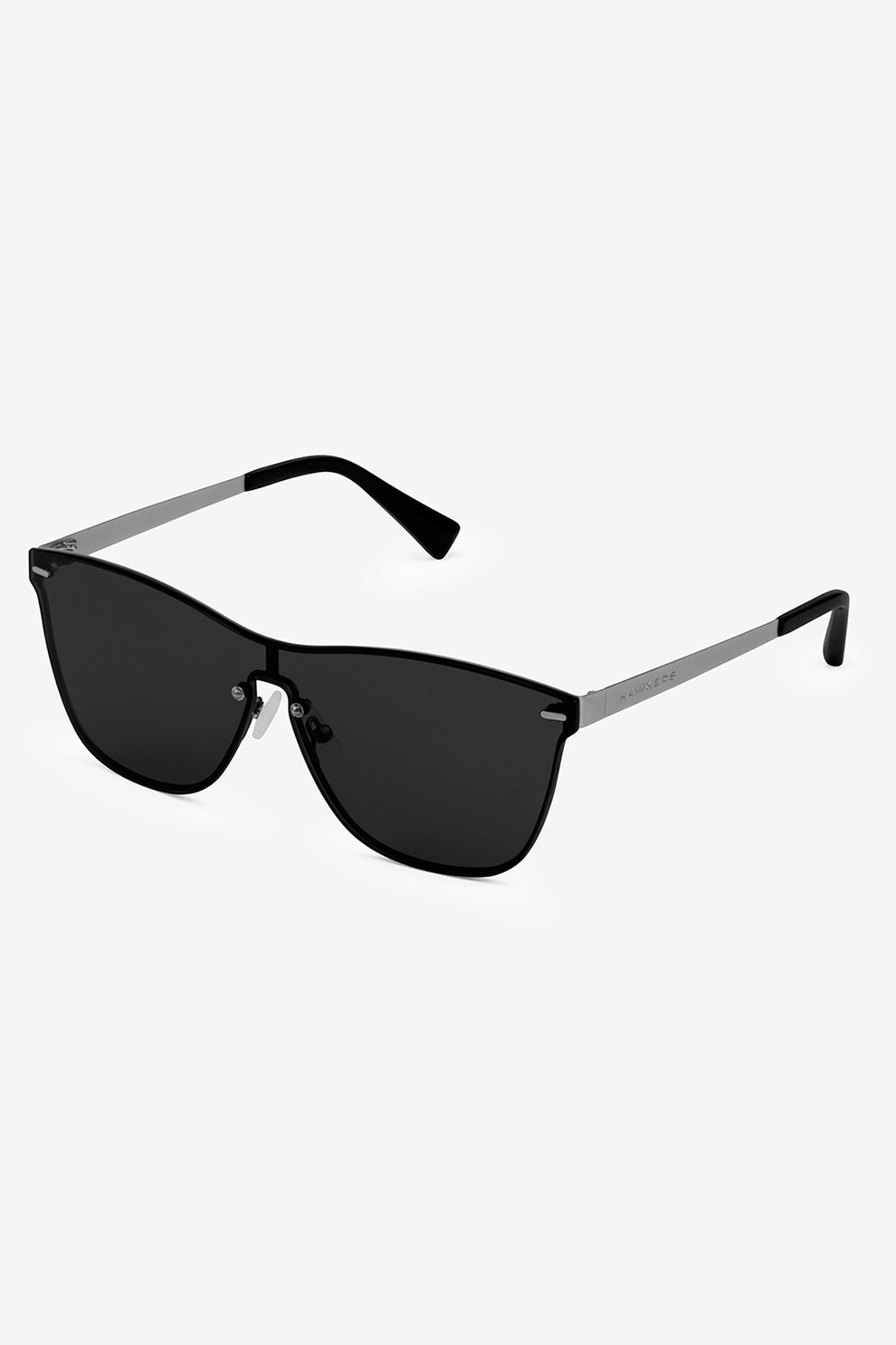 Hawkers, Ochelari de soare unisex cu brate metalica Dark One, Argintiu/Negru, 140-00-140 Standard