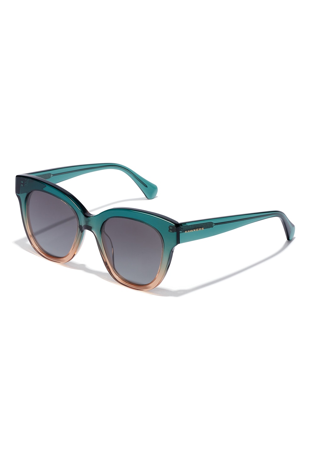 Hawkers, Ochelari de soare cu rama cu model in degrade Audrey, Verde/Roz, 52-19-140 Standard