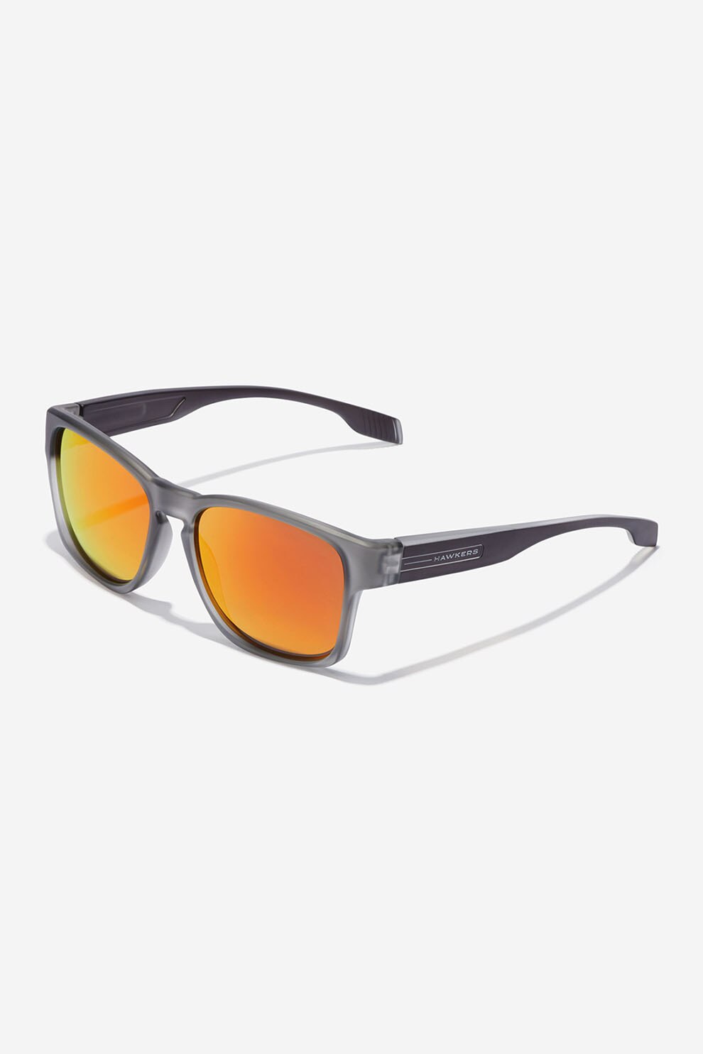 Hawkers, Ochelari de soare dreptunghiulari unisex cu lentile polarizate Core, Gri/Galben, 56-17-140 Standard