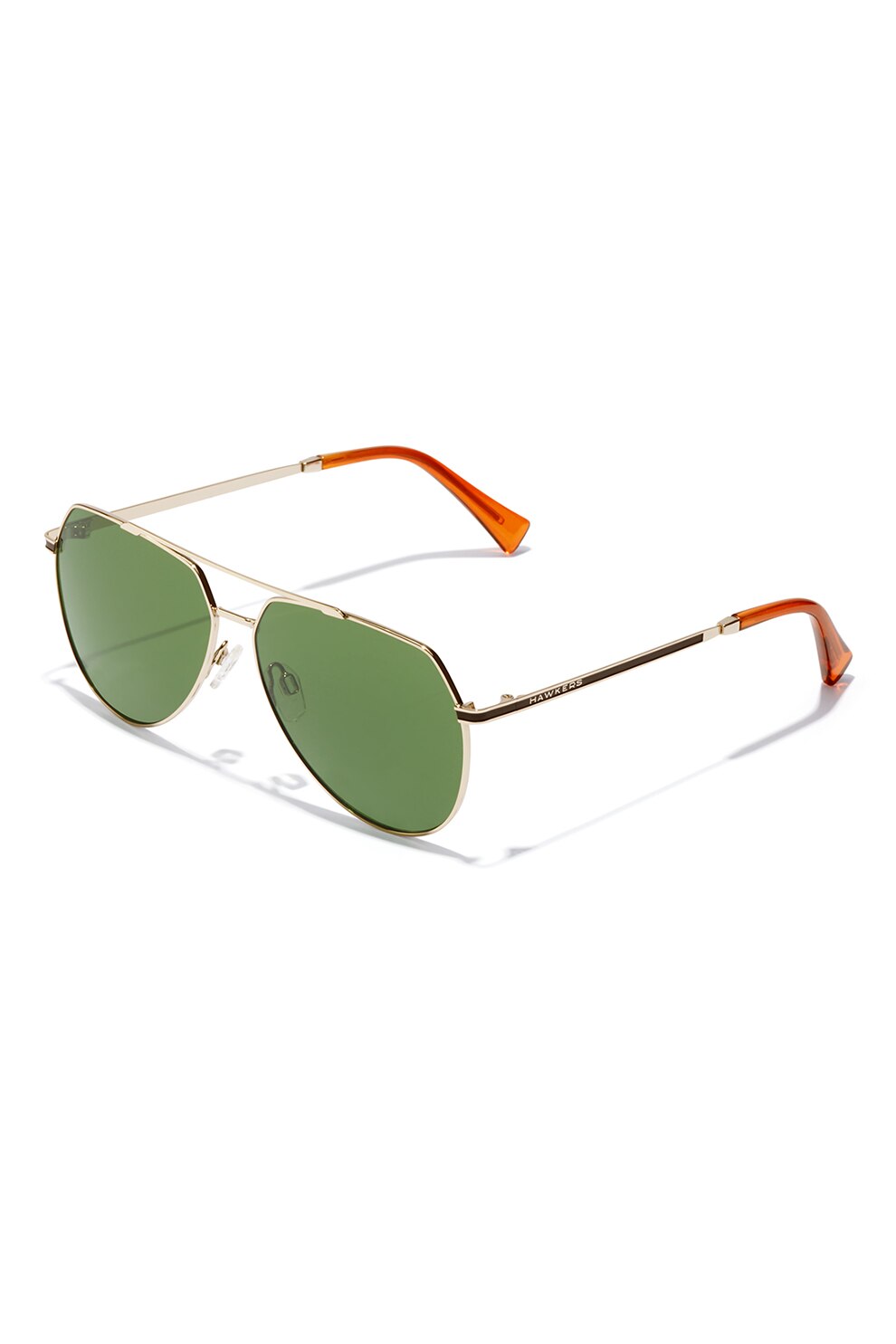 Hawkers, Ochelari de soare aviator unisex cu detalii logo, Auriu deschis, 60-13-140 Standard