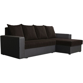Coltar extensibil Elvila Panamera, 242x150x86 cm, culoare Negru 2 nuante, Montaj Stanga Coltar extensibil Elvila Panamera, 242x150x86 cm, culoare Negru 2 nuante, Montaj Stanga