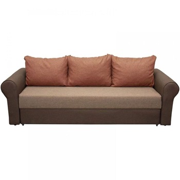 Canapea extensibila Elvila Sarita, 235x85x75 cm, culoare Maro/Crem Canapea extensibila Elvila Sarita, 235x85x75 cm, culoare Maro/Crem