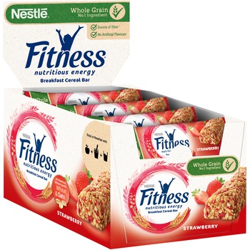 Baton de cereale Nestle Fitness cu capsuni, 16x23.5g Baton de cereale Nestle Fitness cu capsuni, 16x23.5g