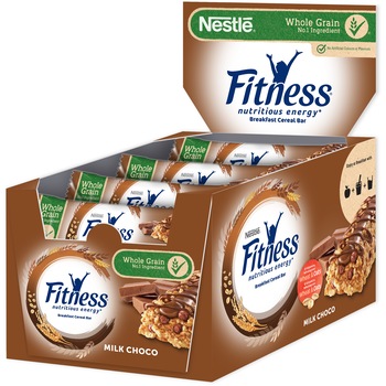 Baton de cereale Nestle Fitness ciocolata cu lapte, 16x22.5g Baton de cereale Nestle Fitness ciocolata cu lapte, 16x22.5g