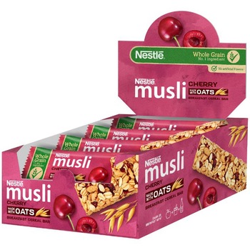 Baton de cereale Nestle Musli visine, 12x35g Baton de cereale Nestle Musli visine, 12x35g