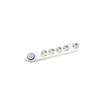 Prelungitor Electronin, 5 prize, 5m, cu intrerupator Prelungitor Electronin, 5 prize, 5m, cu intrerupator