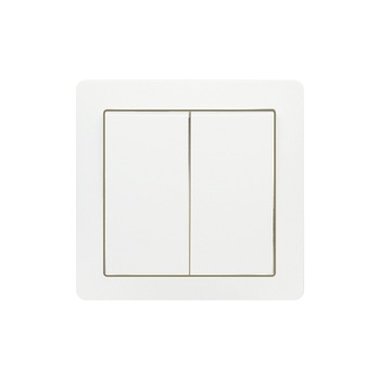 Intrerupator dublu Electronin, ST, 10A, Alba, IP20 Intrerupator dublu Electronin, ST, 10A, Alba, IP20