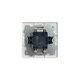 Intrerupator dublu Electronin LED, ST, 10A, Alba, IP20