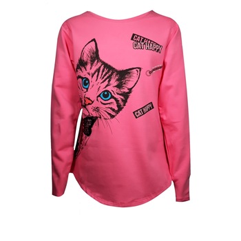 Bluza fete, roz, cu paiete Bluza fete, roz, cu paiete