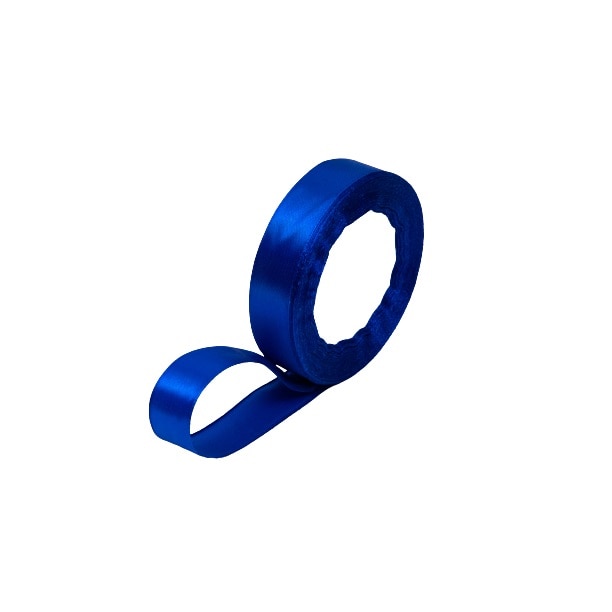 Rola banda din satin, latime 2cm, lungime 22.86 m, culoare albastru