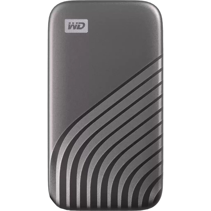 Външен SSD WD My Passport™ 4TB, USB 3.2 Gen2 Type-C/A, NVMe, Space Gray