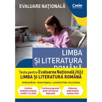 Evaluare nationala 2021. Limba si literatura romana. De la antrenament la performanta, Georgiana Andreea Nistor, Ileana Popescu, Luminita Elena Preda, Anca Serban Evaluare nationala 2021. Limba si literatura romana. De la antrenament la performanta, Georgiana Andreea Nistor, Ileana Popescu, Luminita Elena Preda, Anca Serban