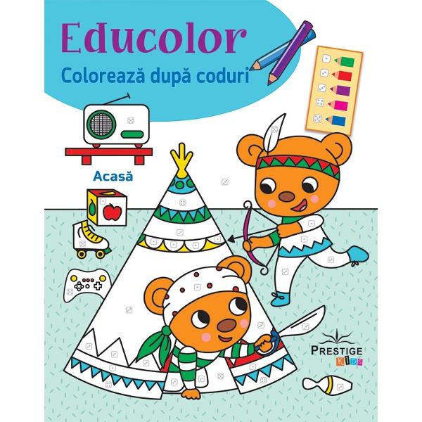 Educolor: Acasa. Coloreaza dupa coduri