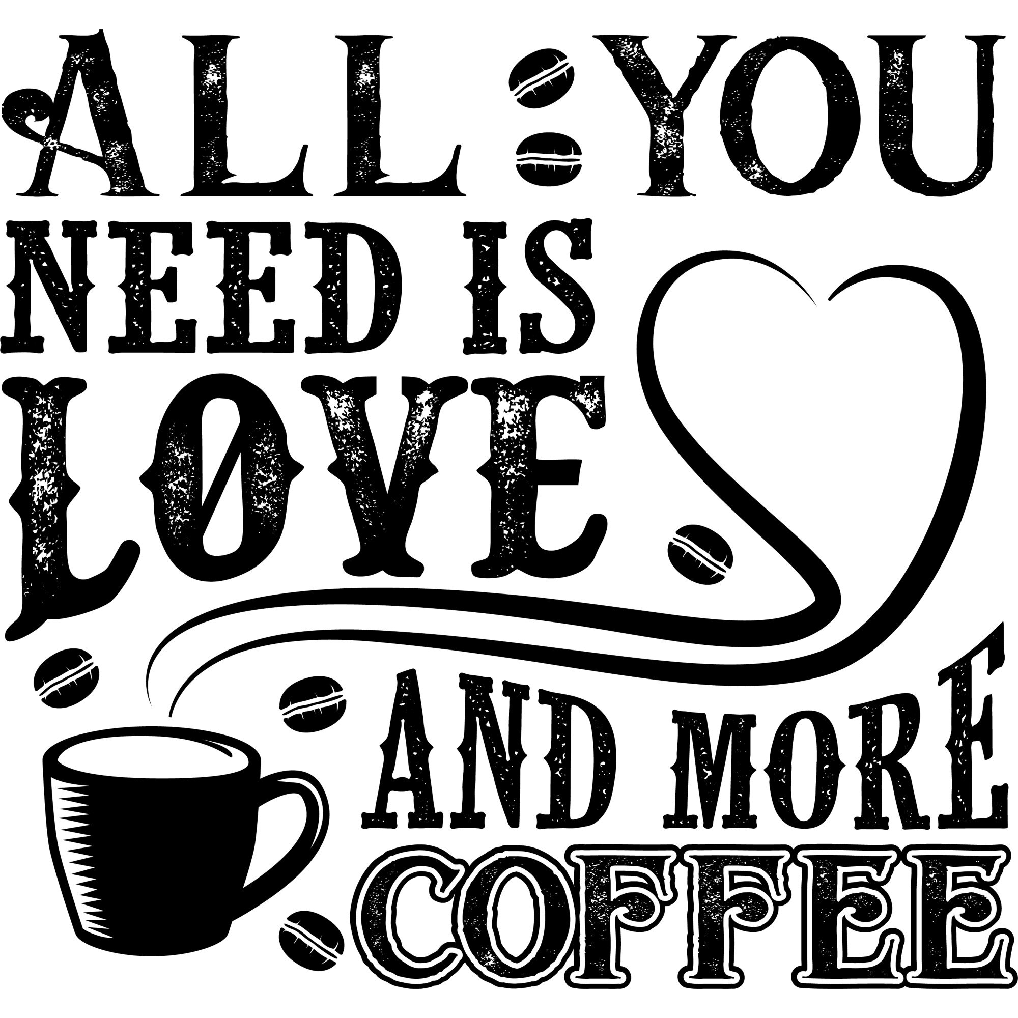 Sticker decorativ perete / geam, All you need is love, 30x28 cm