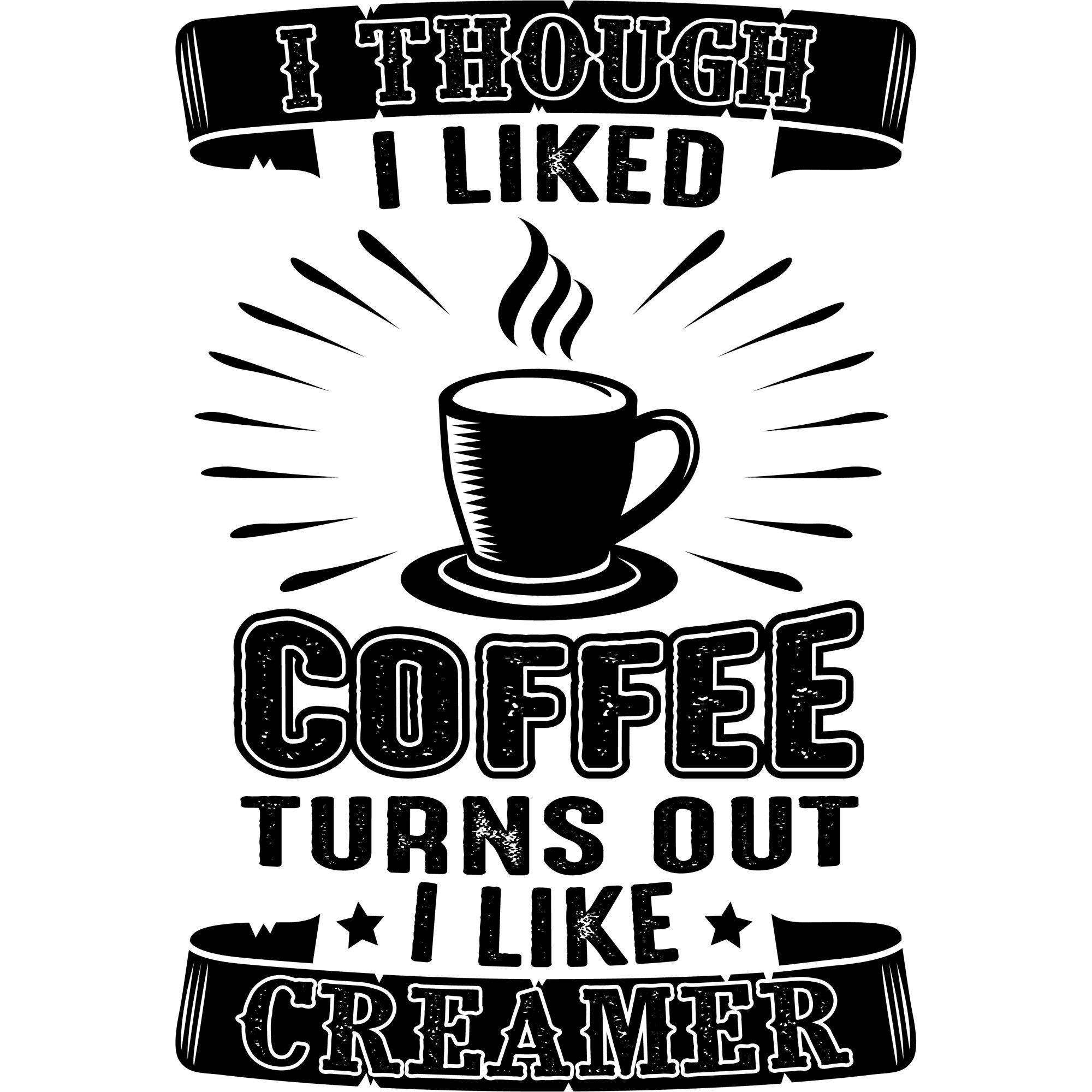 Sticker decorativ perete / geam, I though I liked, 30x44 cm