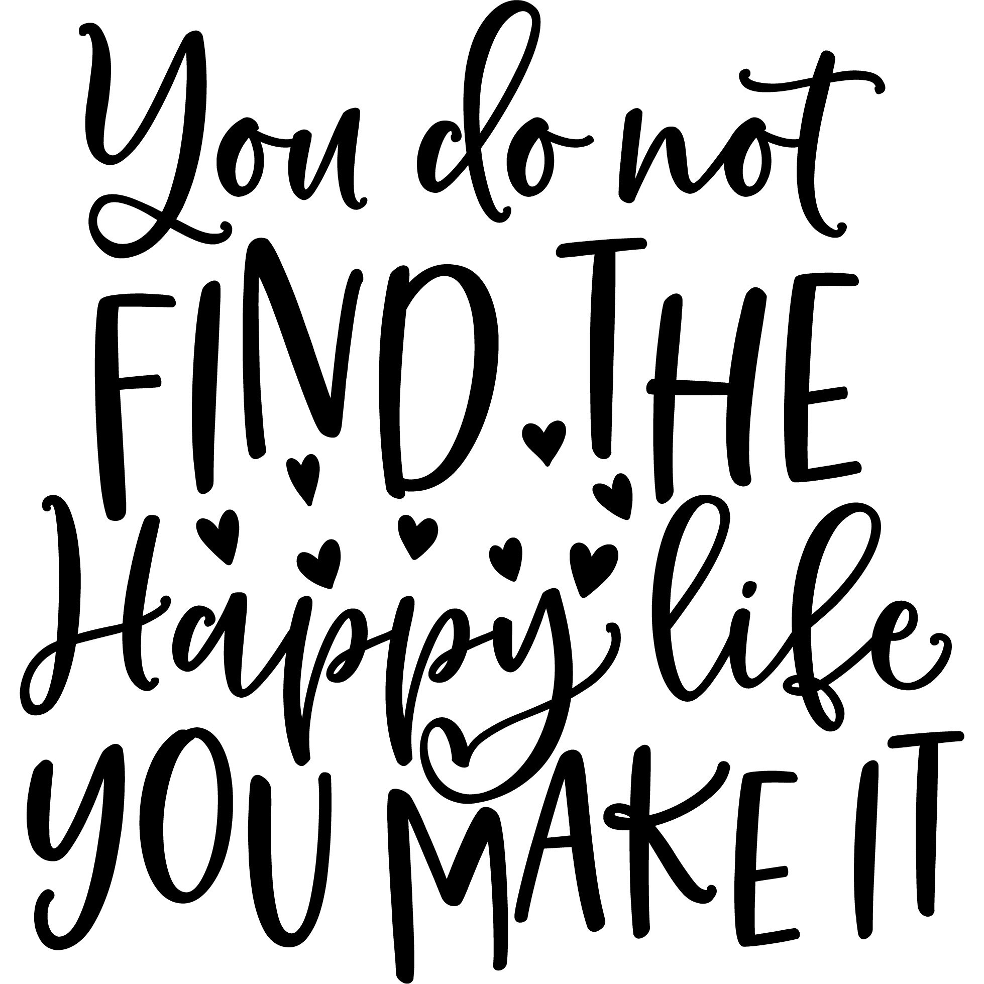 Sticker decorativ perete / geam, You make it, 30x20 cm