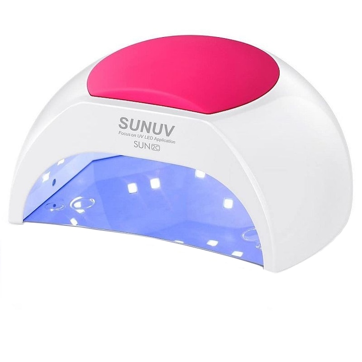 Lampa unghii SUNUV, profesionala, UV LED 48W, , duala, timer, senzor miscare, detasare magnetica