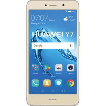 Telefon mobil Huawei Y7 (2017), Dual SIM, 16GB, 4G, Gold Telefon mobil Huawei Y7 (2017), Dual SIM, 16GB, 4G, Gold