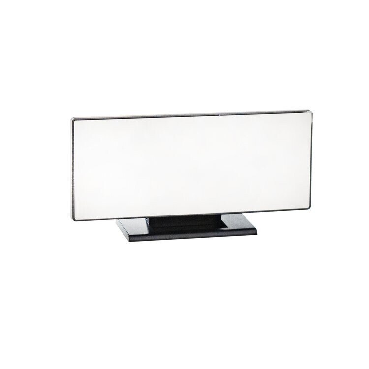 Ceas desteptator multifunctional, Iso Trade, Plastic, Functie de termometru/snooze, Aspect de oglinda, 19x10 cm, Negru