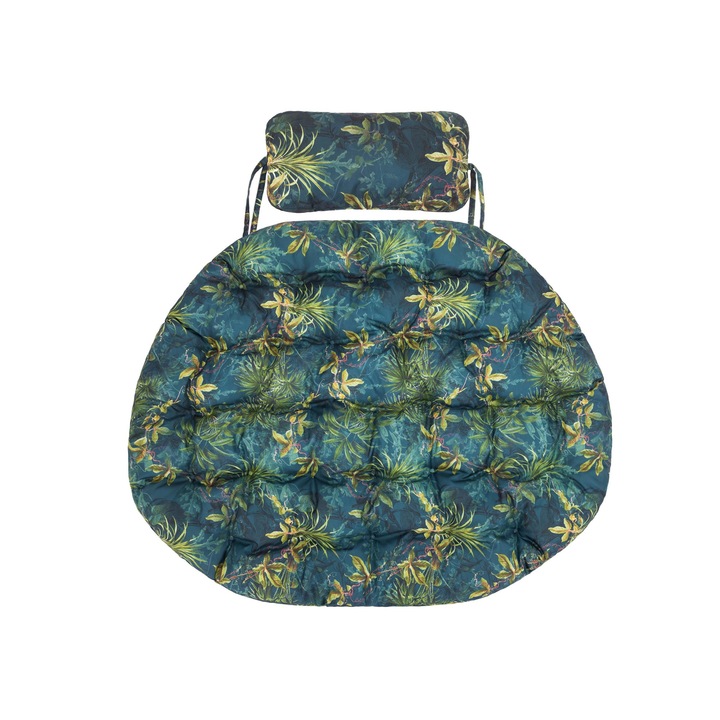 Perna de gradina pentru fotoliu suspendat, perna impermeabila pentru cuib si leagan