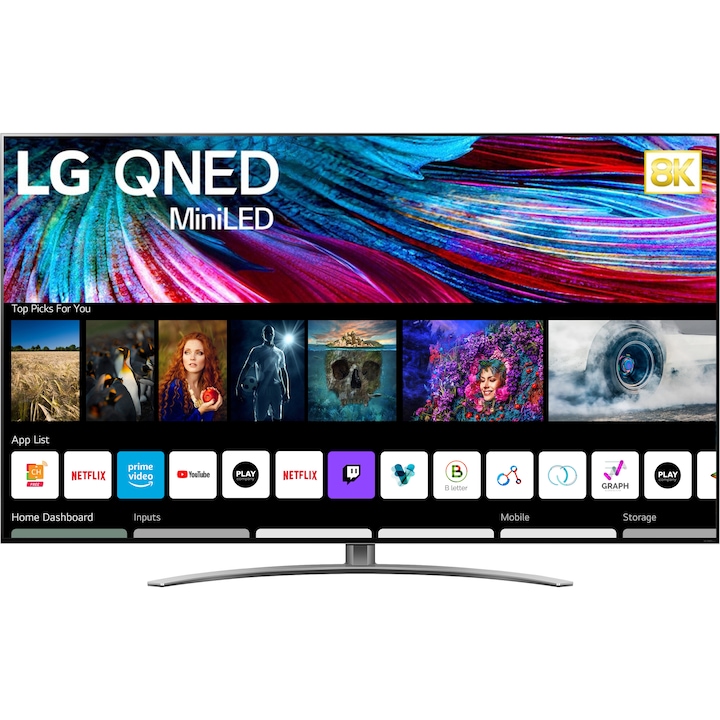 Televizor LG 86QNED993PB, 217 cm, Smart, 8K Ultra HD, QNED MiniLED, Clasa G