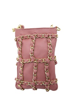 Geanta de ocazie Festa Da Firenze, din piele naturala tip sauvage, de mana si umar, roz antic, LaRue Geanta de ocazie Festa Da Firenze, din piele naturala tip sauvage, de mana si umar, roz antic, LaRue