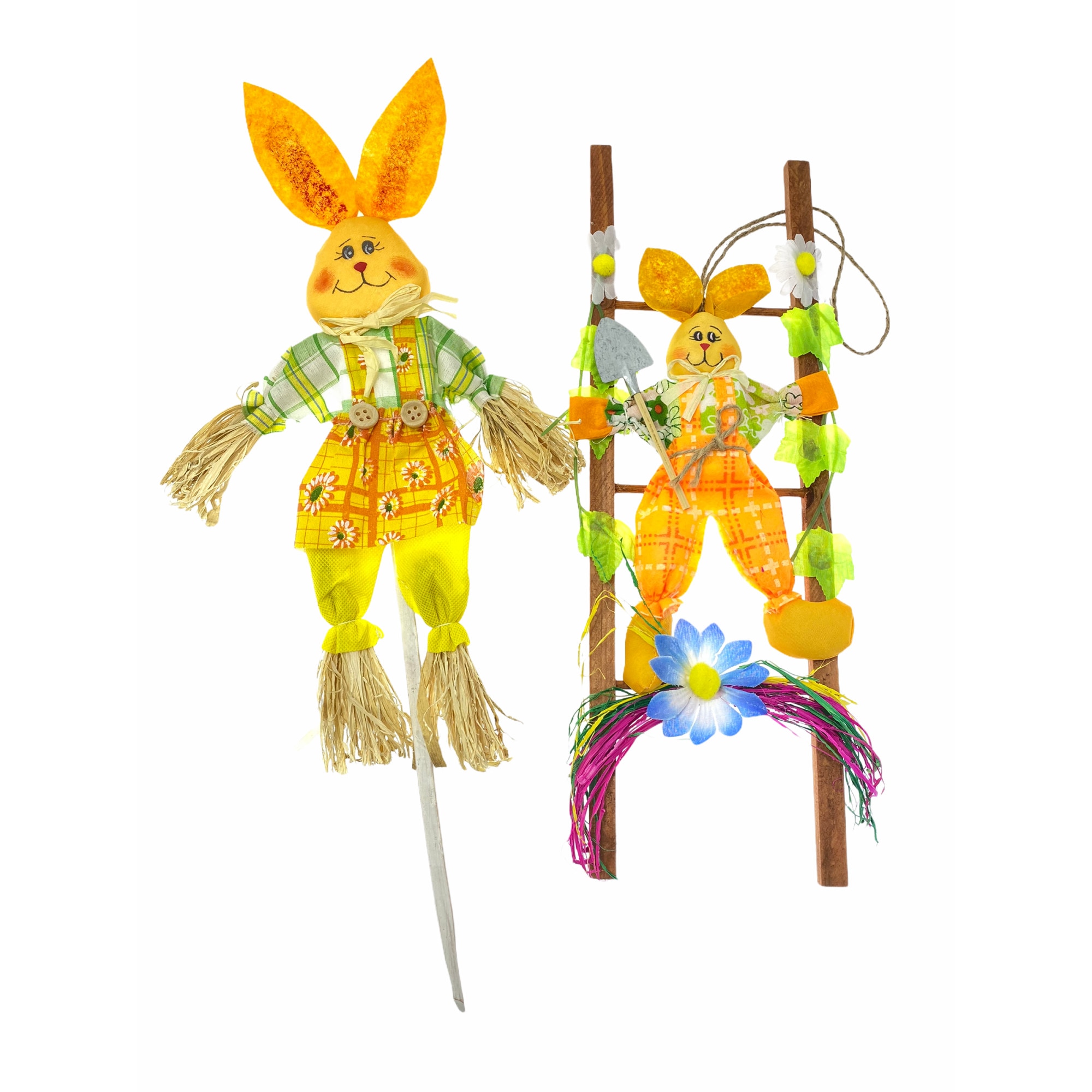 Set 2 figurine decorative pe scara Paste, Atelier, Multicolor, 50/40cm