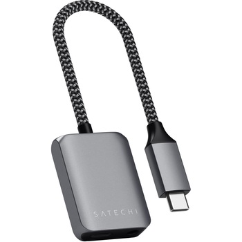 Adaptor Audio Satechi Jack Jack 3,5mm USB-C, cu alimentare Adaptor Audio Satechi Jack Jack 3,5mm USB-C, cu alimentare