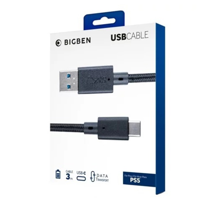 NACON USB kábel PlayStation 5-höz, 3m