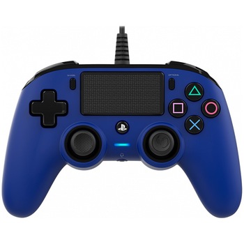 Controller cu fir Nacon Compact pentru Playstation 4, Albastru Controller cu fir Nacon Compact pentru Playstation 4, Albastru