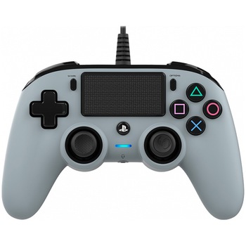 Controller cu fir Nacon Compact pentru Playstation 4, Argintiu Controller cu fir Nacon Compact pentru Playstation 4, Argintiu