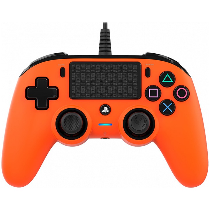 Контролер с кабел Nacon Compact за Playstation 4, Оранжев