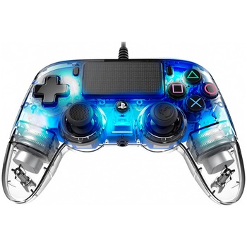 Controller cu fir Nacon Light pentru Playstation 4, Albastru Controller cu fir Nacon Light pentru Playstation 4, Albastru