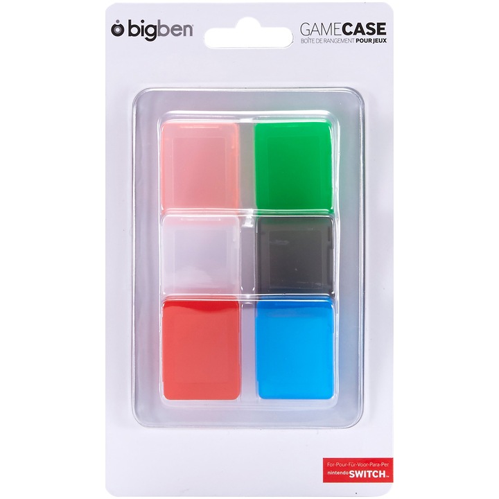 Pachet 6 Cutii de protectie BigBen pentr Jocuri Nintento Switch