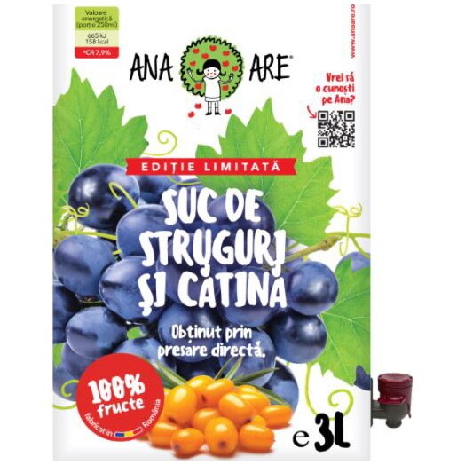 Suc Natura ANA ARE, Struguri si Catina 3l
