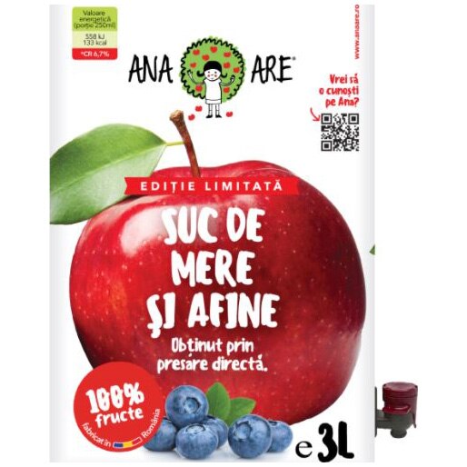 Suc Natural ANA ARE, Mere si Afine 3l