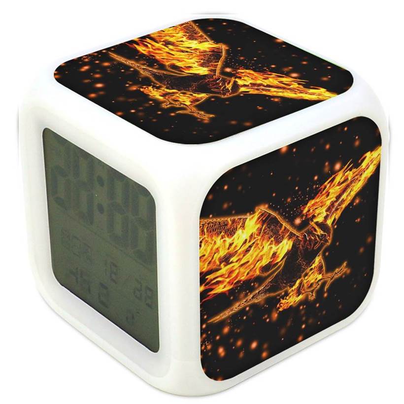 Sas madár 125 színváltós világító óra ébresztő hőmérő - eMAG.hu
