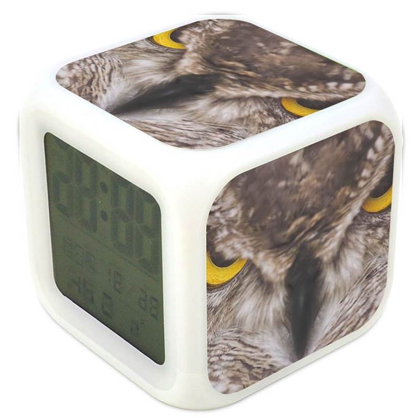Sas madár 116 színváltós világító óra ébresztő hőmérő - eMAG.hu