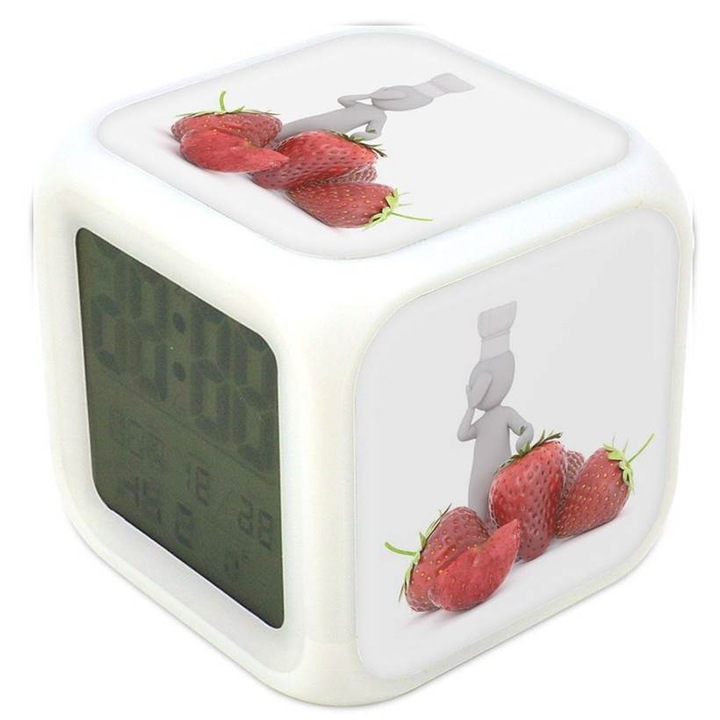 Master bucatar cu 1 culoare, ceas cu lumina, ceas cu alarma, termometru