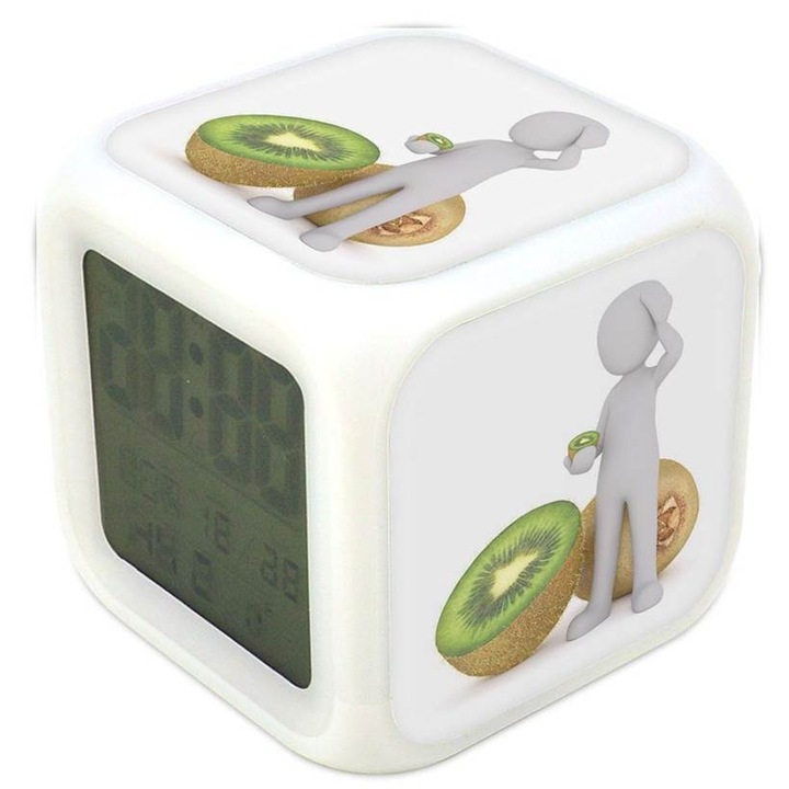 Master chef cu 5 culori, ceas cu lumina, ceas cu alarma, termometru