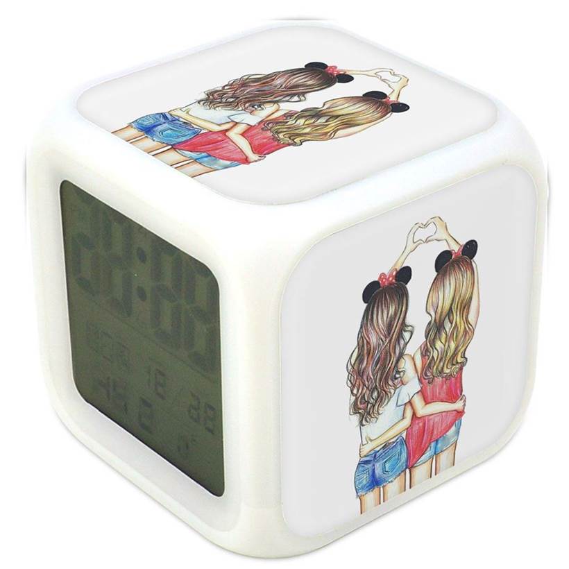 Ceas Desteptator Cu Lumina Schimbatoare Best Friends BFF 5 Multicilor 