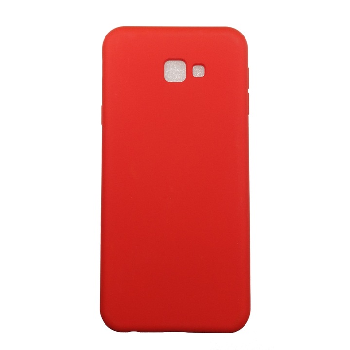 Husa compatibila cu Samsung Galaxy J4 Plus, Rosu, Silicon Liquid