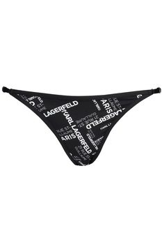 Slip brazilian cu imprimeu logo , Karl Lagerfeld, Negru/ Alb Slip brazilian cu imprimeu logo , Karl Lagerfeld, Negru/ Alb