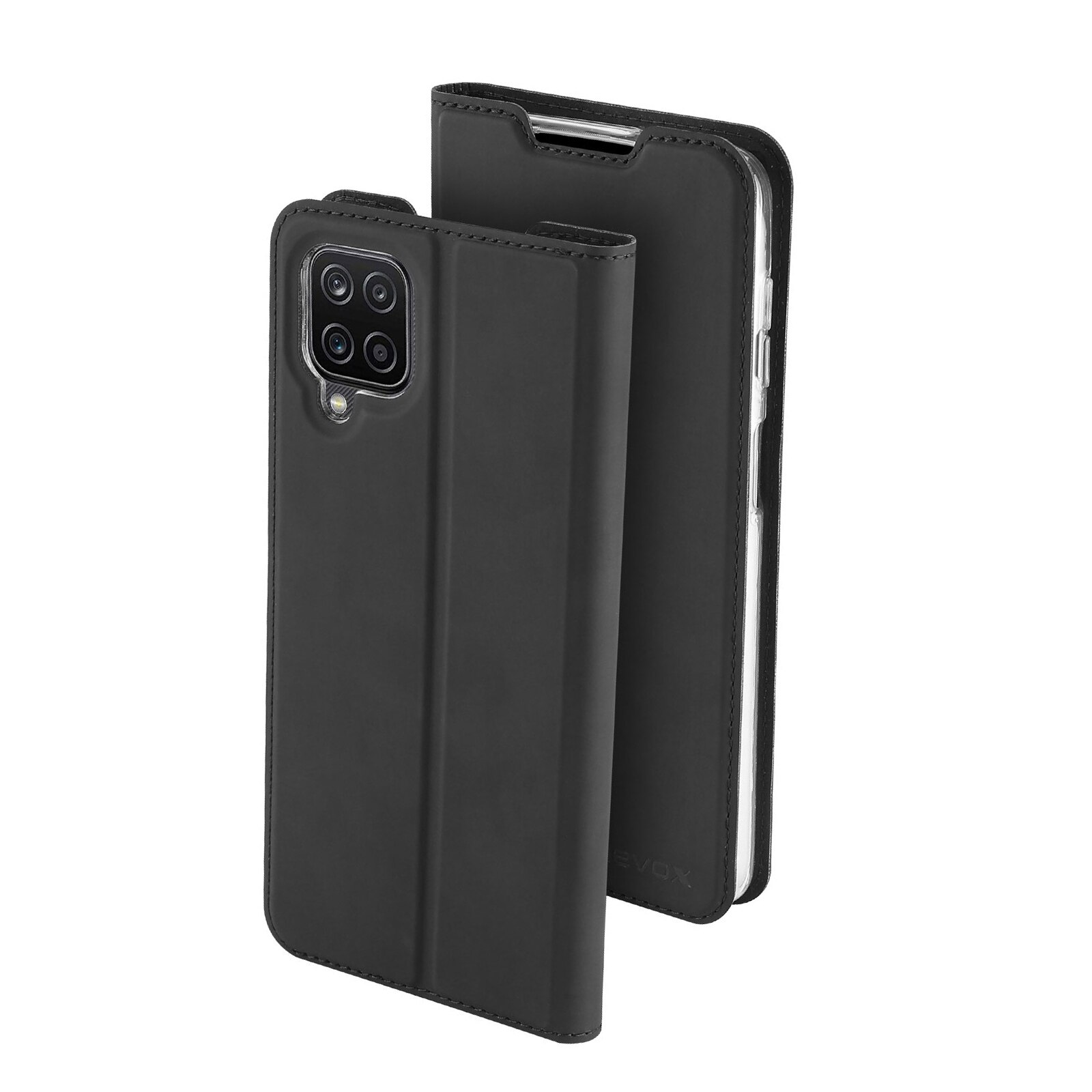 Husa book Nevox Vario pentru Samsung Galaxy A12, Negru