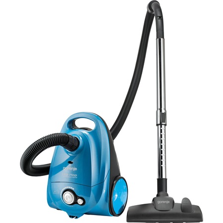 Aspirator cu sac Gorenje VCED13HB, 2 l, tub telescopic, 1000W, Filtru HEPA, albastru