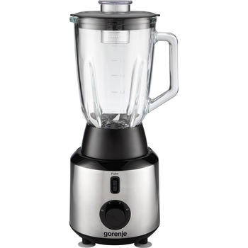 Blender Gorenje B800E, 600 W, Vas din sticla 1.5 l, 3 viteze + functie Pulse, Accesoriu pentru rasnit cafea, Inox Blender Gorenje B800E, 600 W, Vas din sticla 1.5 l, 3 viteze + functie Pulse, Accesoriu pentru rasnit cafea, Inox
