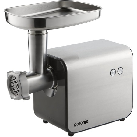 Masina de tocat Gorenje MG2000XE, 600 W, 2.2kg/min, Accesoriu carnati/kebbe, Inox
