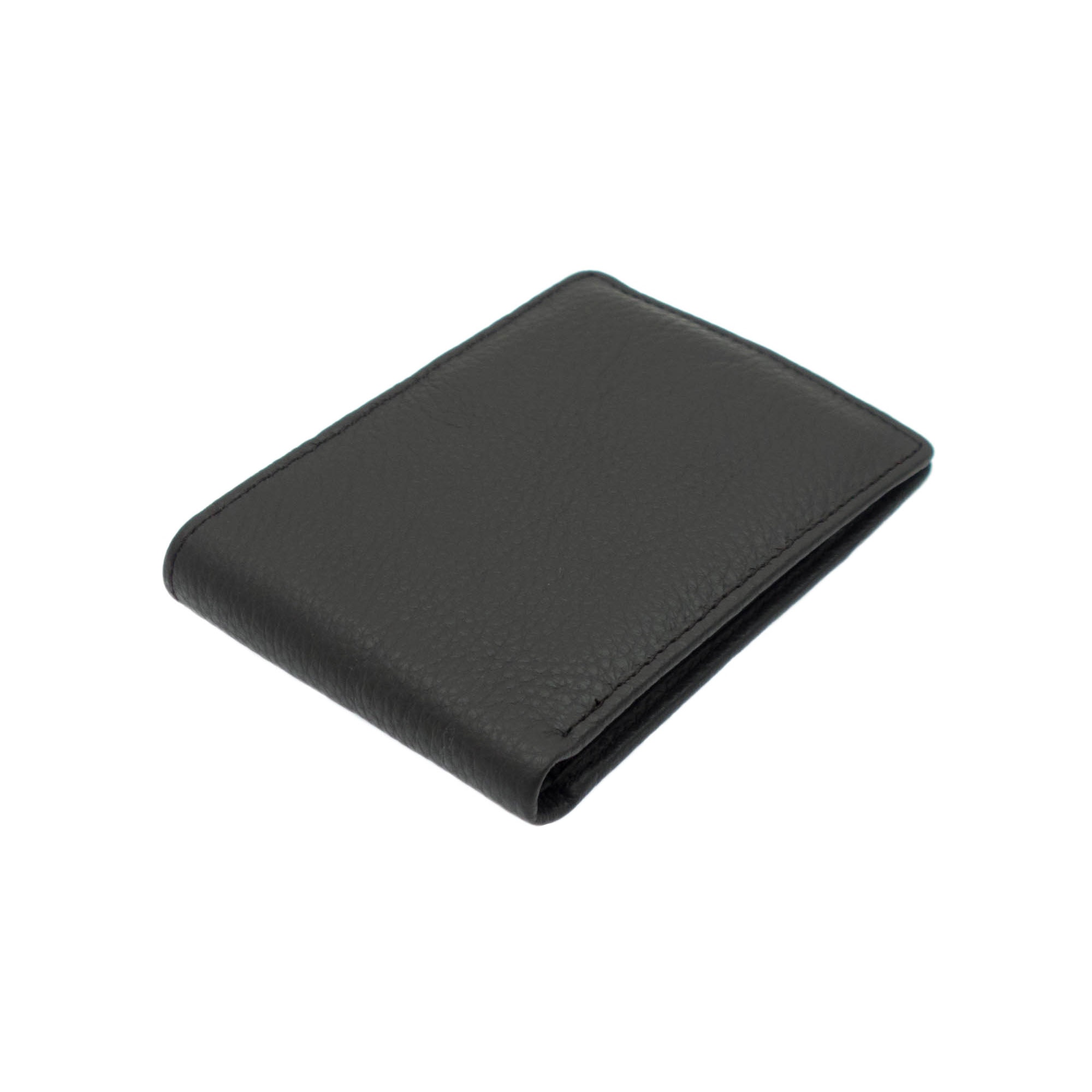 Portofel barbatesc,din piele naturala, slim, Maro, TITA, 12 x 9 x 1.5 cm - PR365