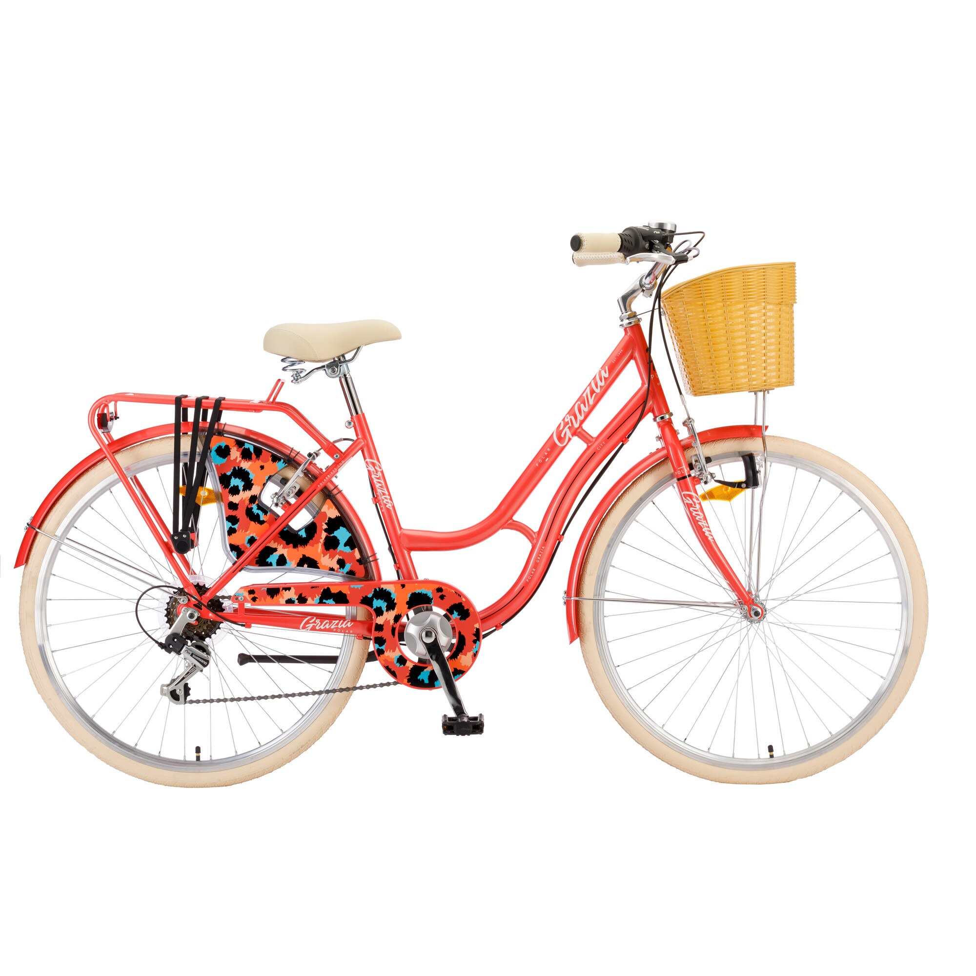 Bicicleta Oras Polar Grazia - 26 Inch, Coral Leopard